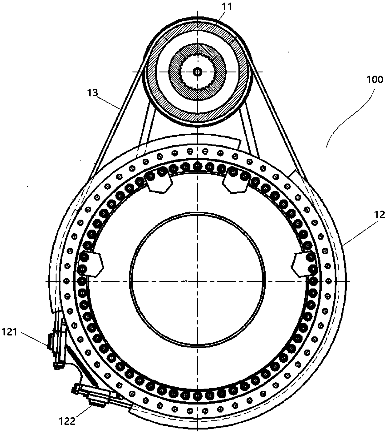 Blade pitch variation device of wind power generating unit