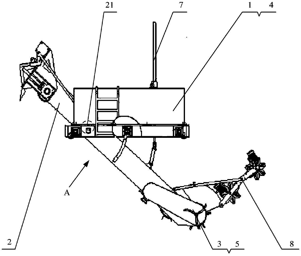 Fully-mechanical intelligent and automatic trough type compost turner with capacity of capacity of converting sludge into humus through biological fermentation