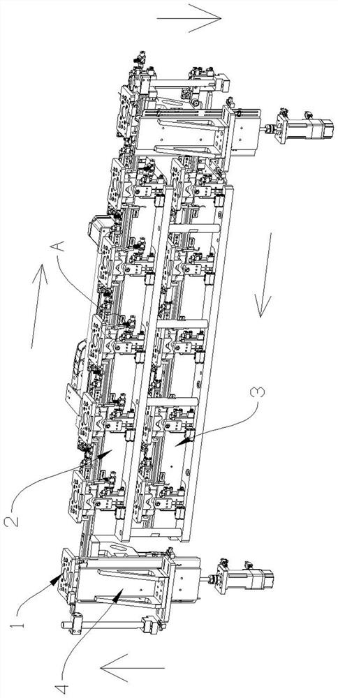 Electronic product assembly return line device