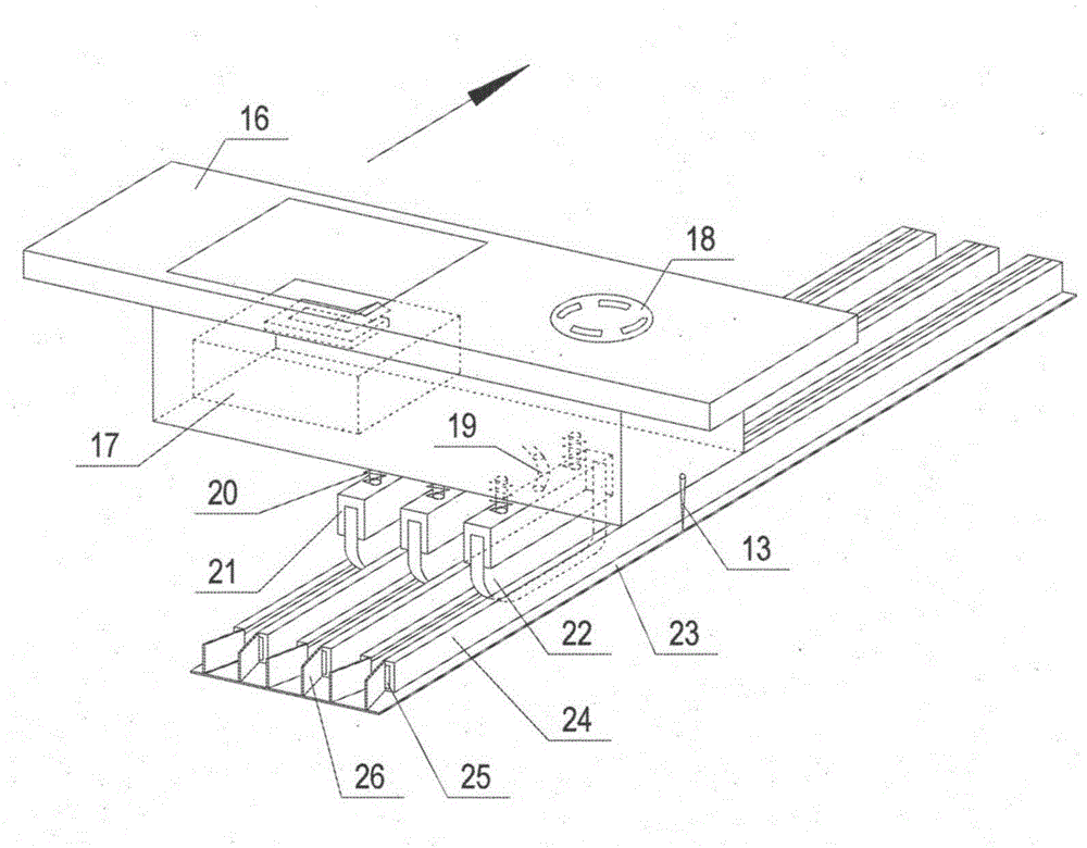 A conveying roller table used in a fully automatic factory test system for motors