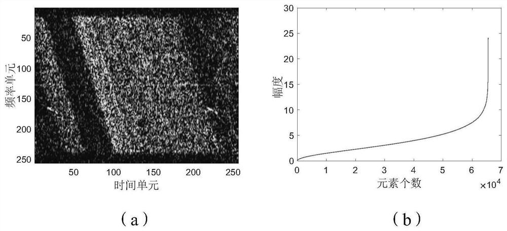 SAR radio frequency interference suppression method based on low rank and dual sparse matrix decomposition