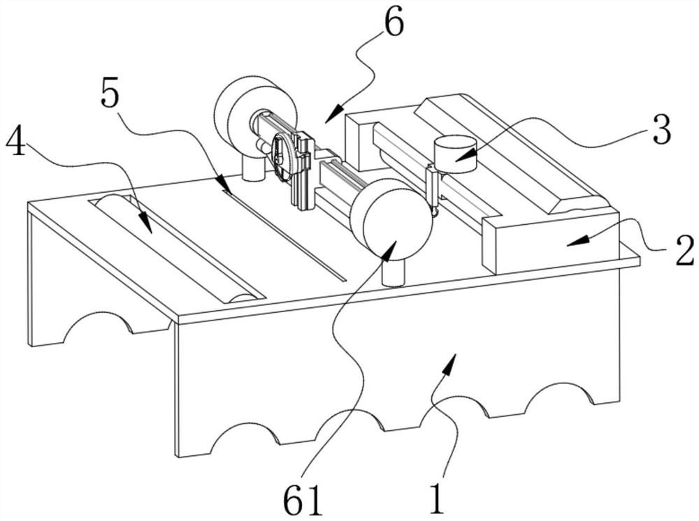 Segmented cutting device for building waterproof material production