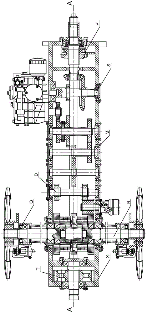 Dual-power input and differential type steering tracked vehicle transmission