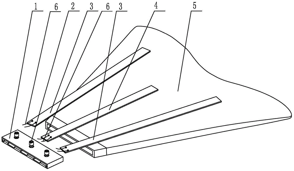 Drive joint embedded flexible multi-motion mode bionic caudal fin