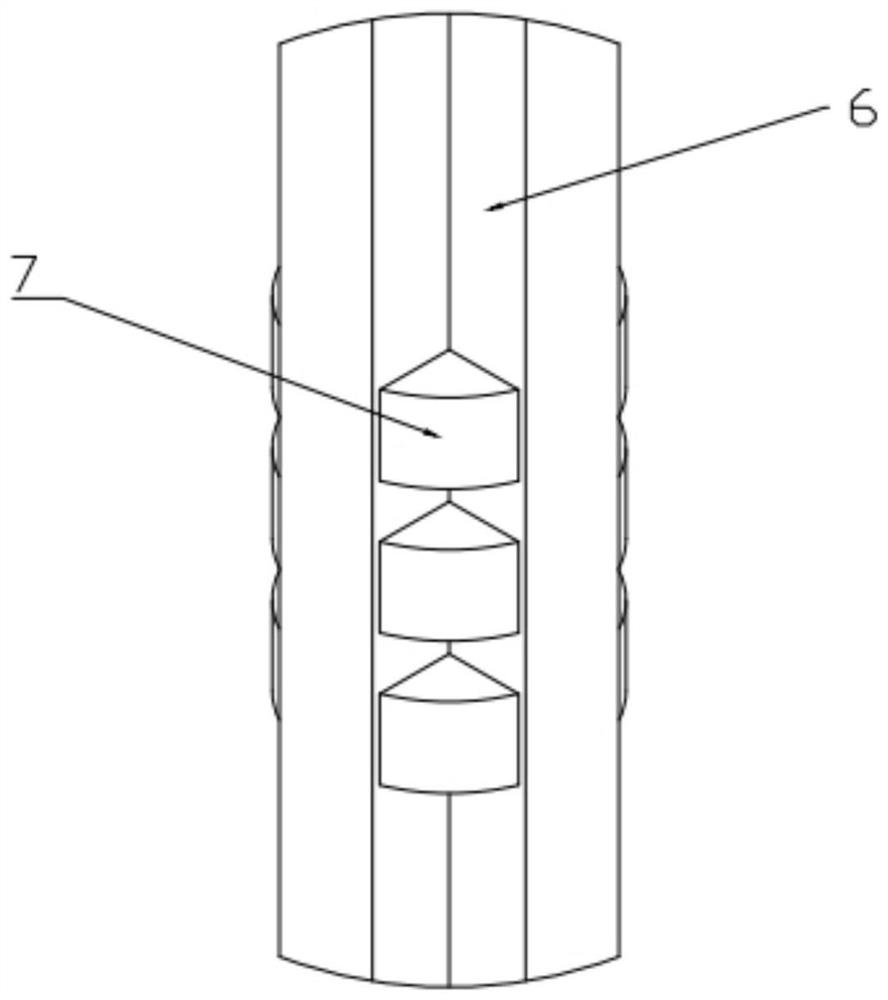 Cervical canal inner membrane and tissue substance scratching and collecting device