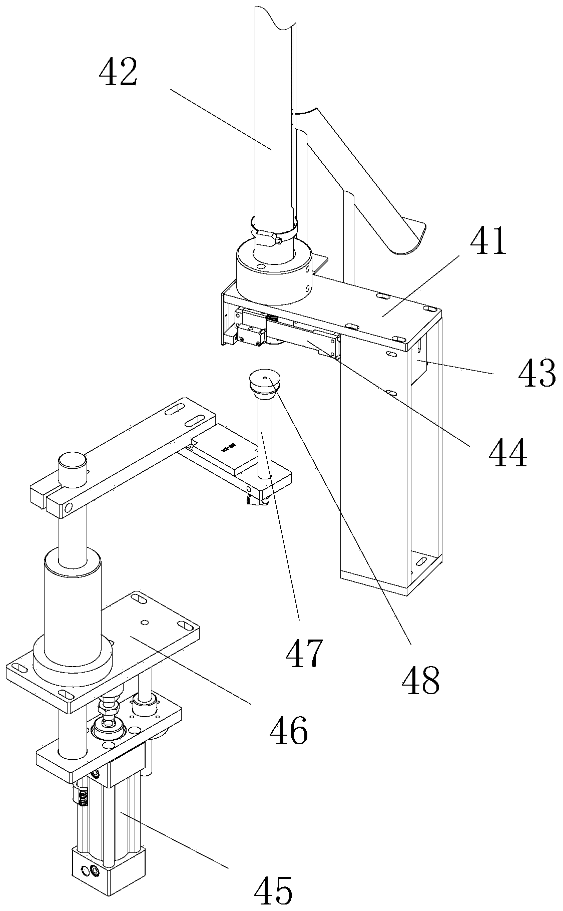 Linear filling and sealing machine