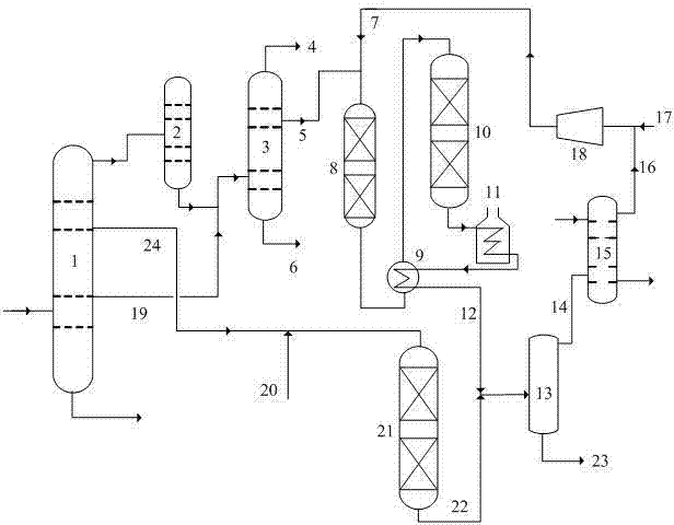 Catalytic cracking and catalytic gasoline hydrogenation combined process