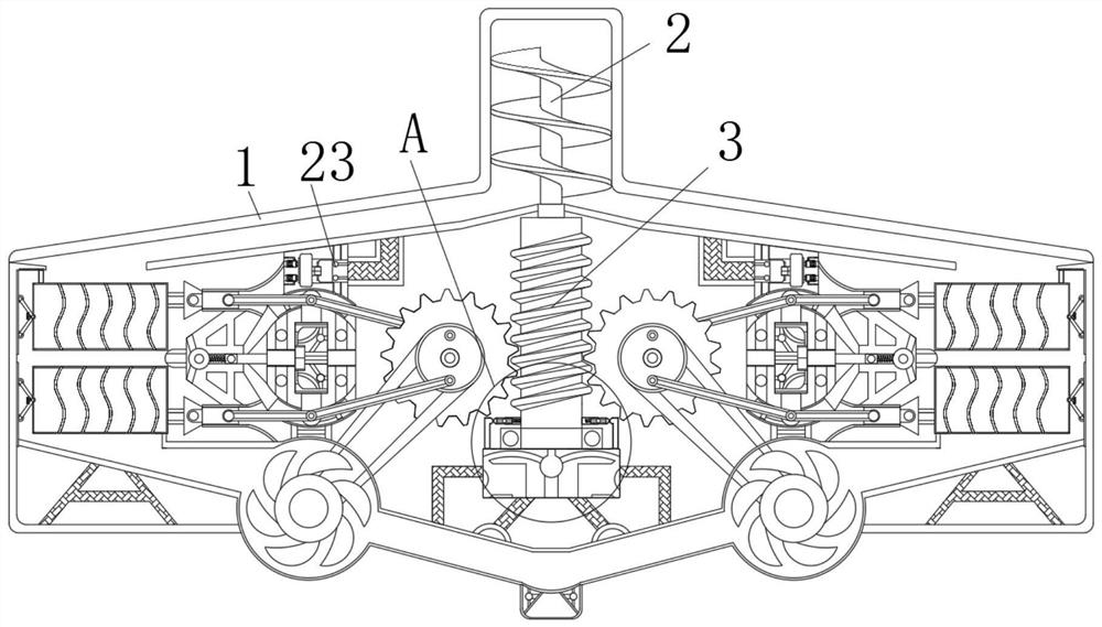 Automatic rice surface polishing device based on gravitational potential energy intelligent manufacturing