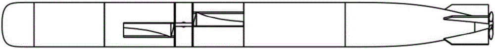 Horizontal shaft ocean current power generation device used for solid-of-revolution underwater vehicle