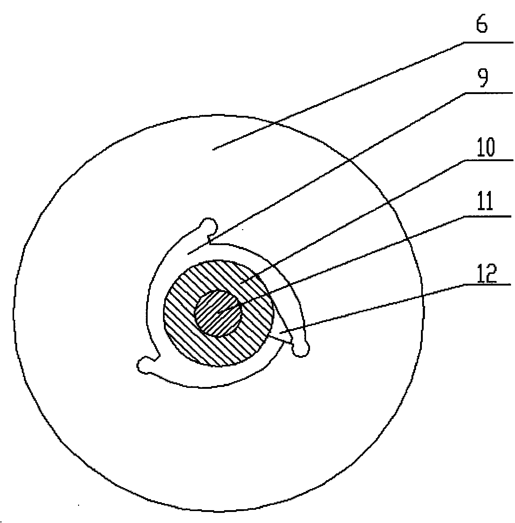 Self-return type coaxial descent control device