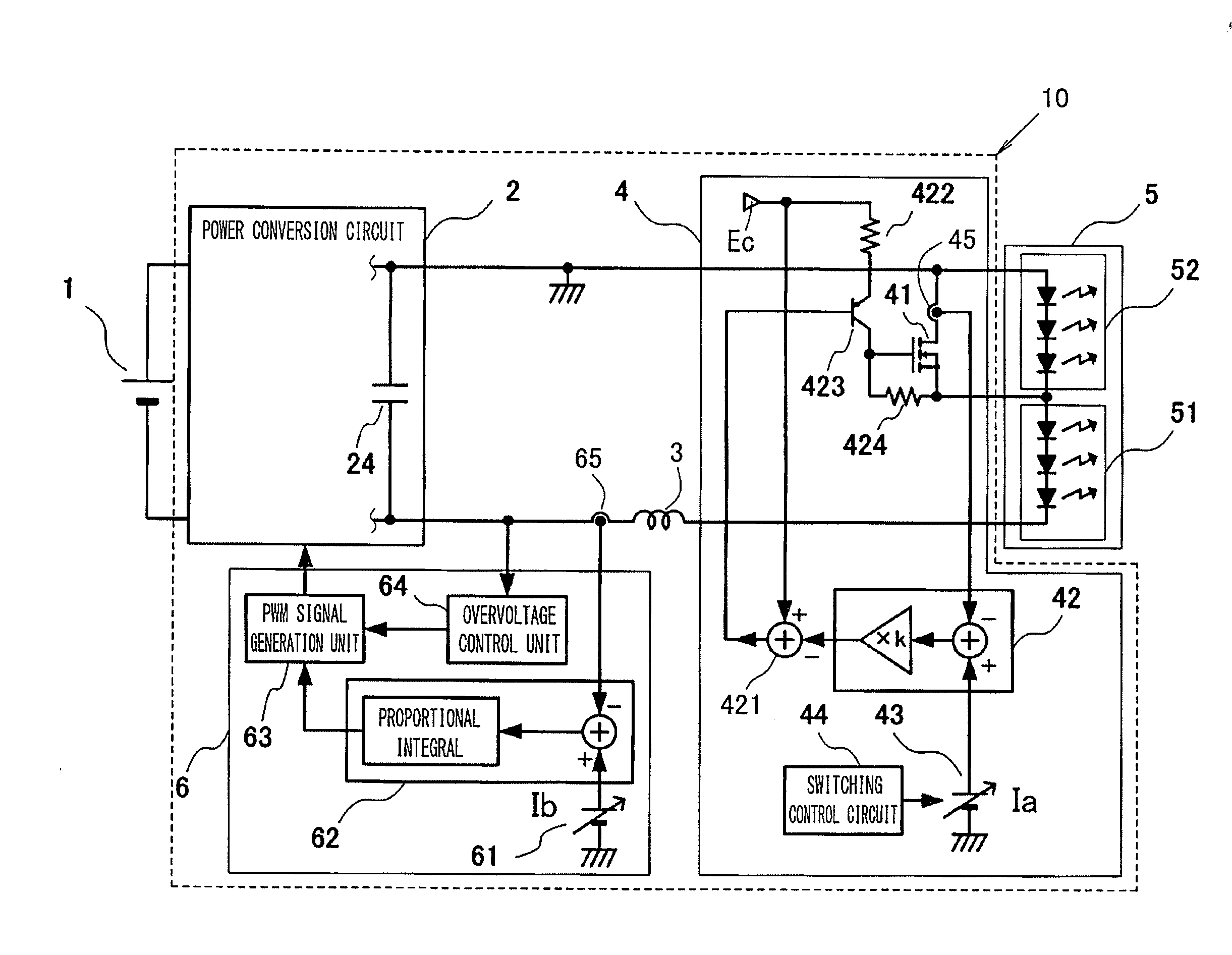 Lighting device and vehicle headlamp