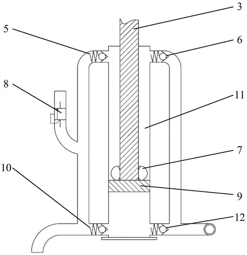 A self-priming gravity wave pump