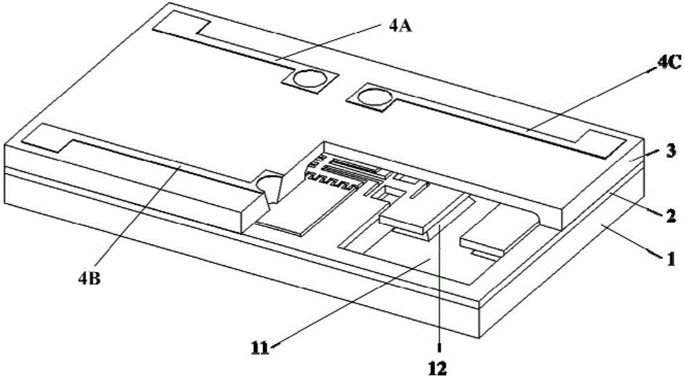 Silicon micro resonant type pressure sensor and manufacturing method thereof