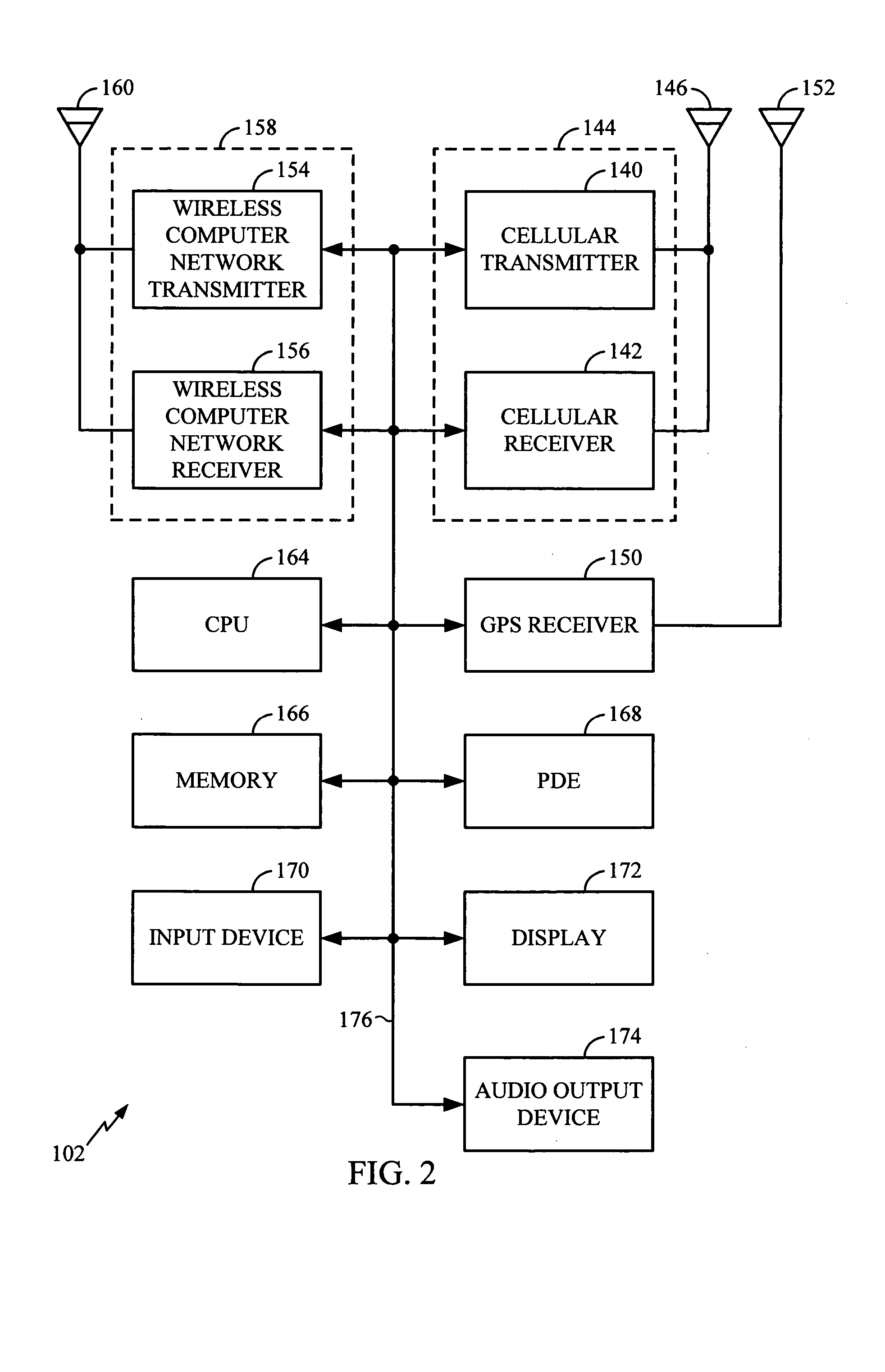 System and method for integration of wireless computer network in position determining technology