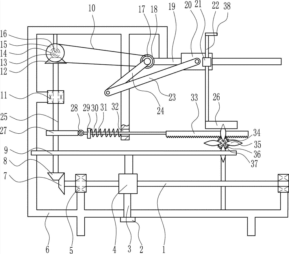 Convenient rust removal equipment for hardware plate