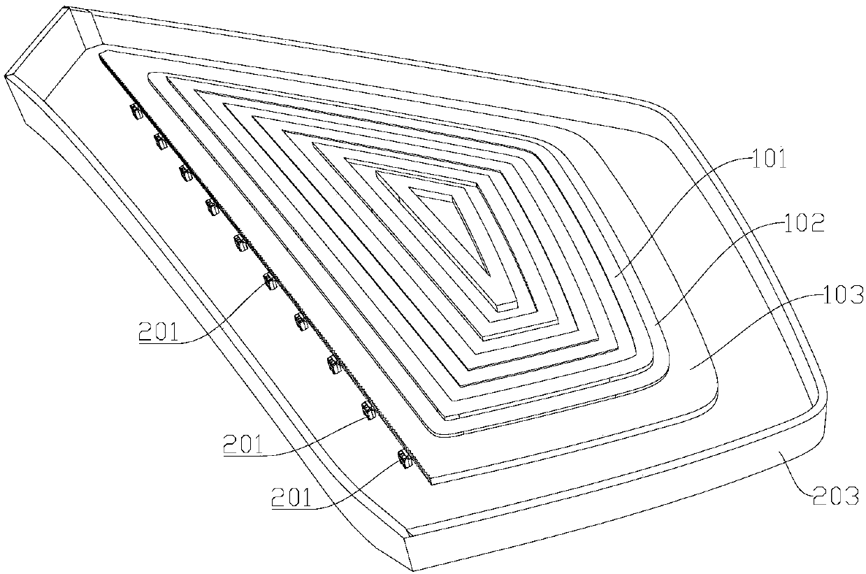 Three-dimensional optical component, lamp and method for generating three-dimensional deep illuminating effect