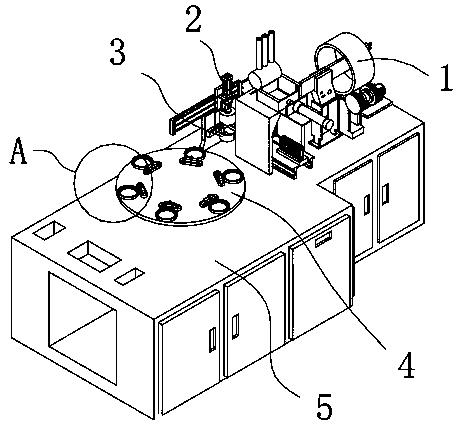 Automatic assembling equipment for automobile air conditioner O-shaped rings