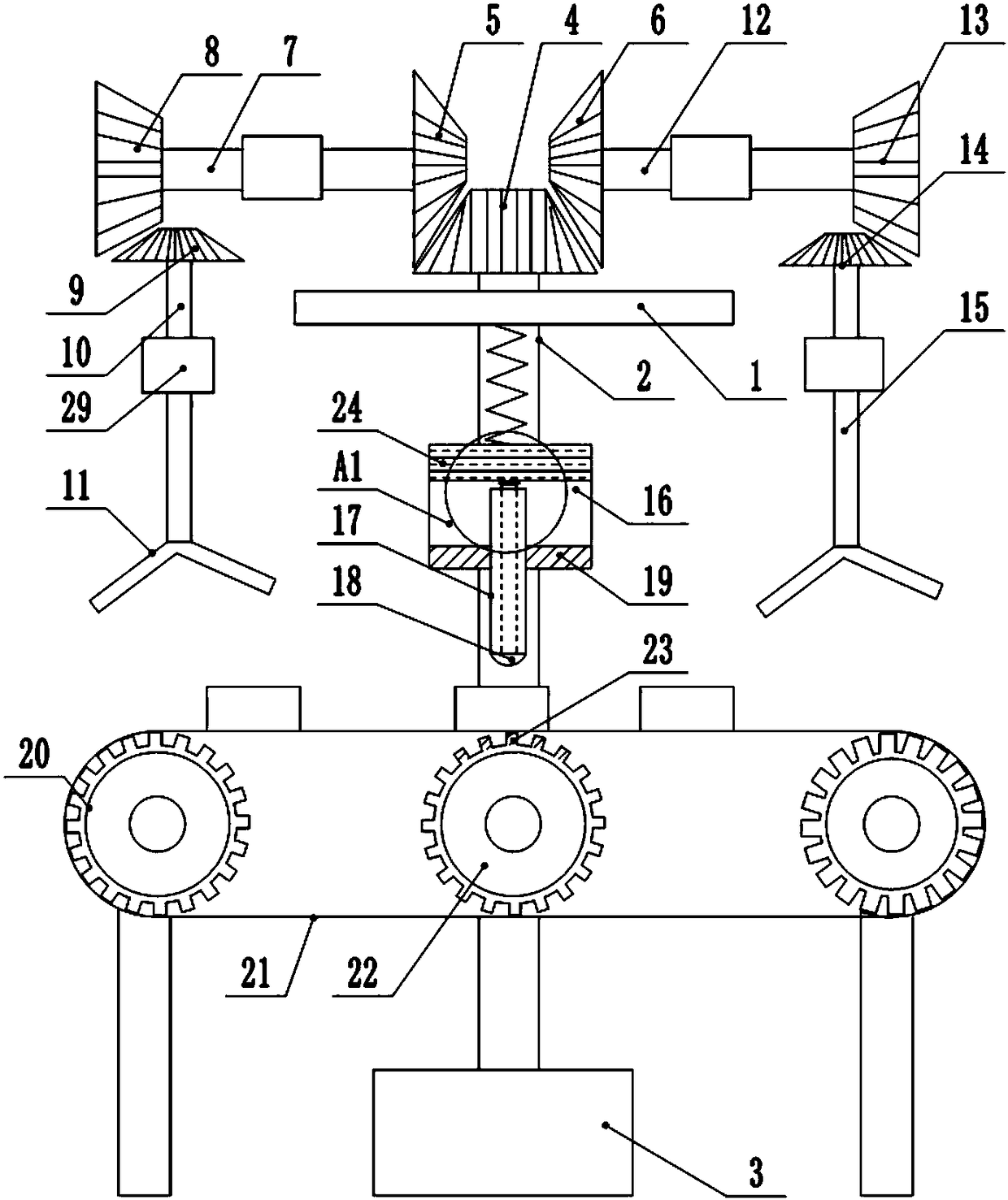 Camera mark printing device