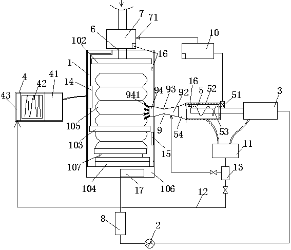 Centrifugal mvr heat pump evaporation system