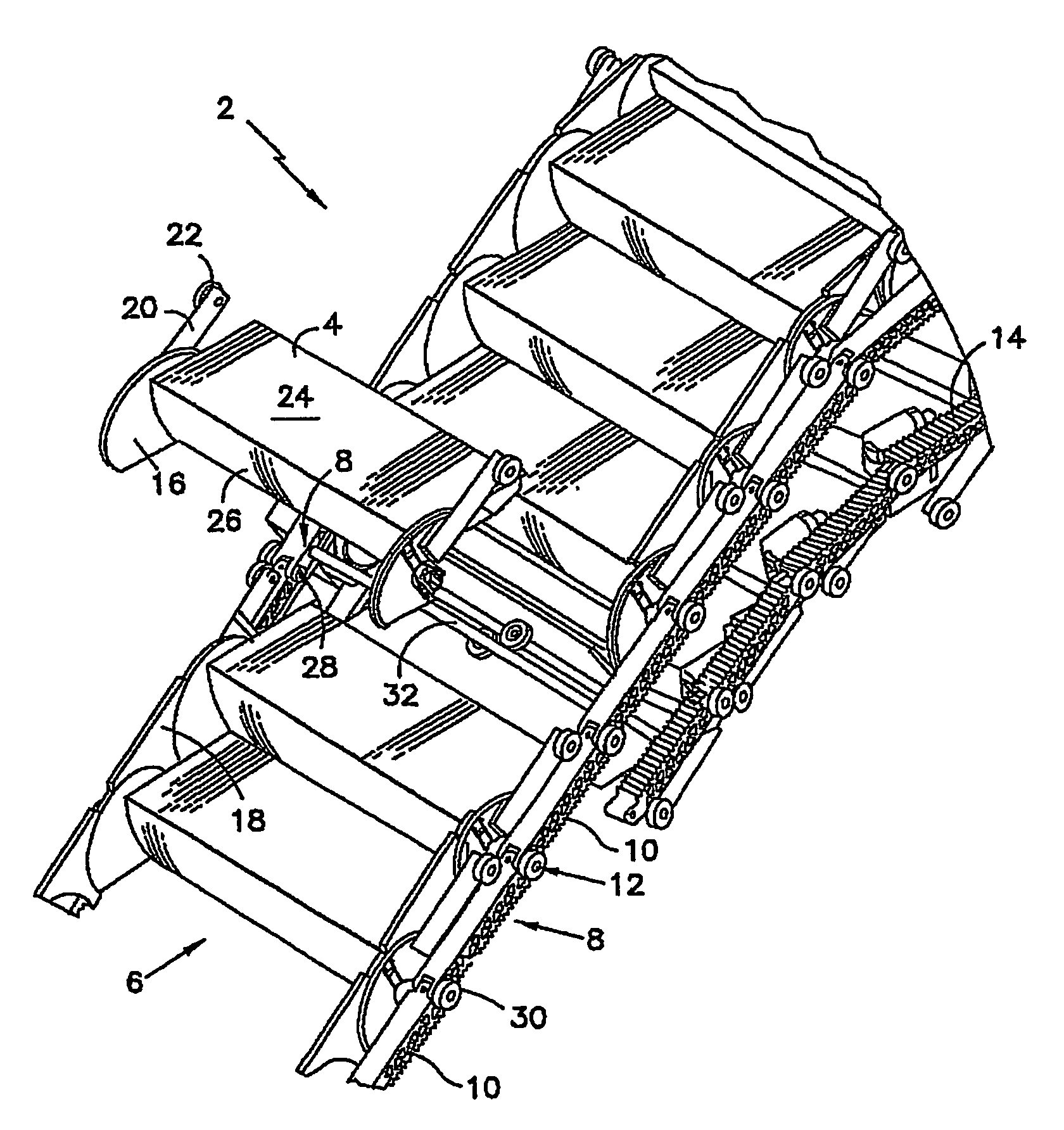 Moving flange fastening for passenger conveyors