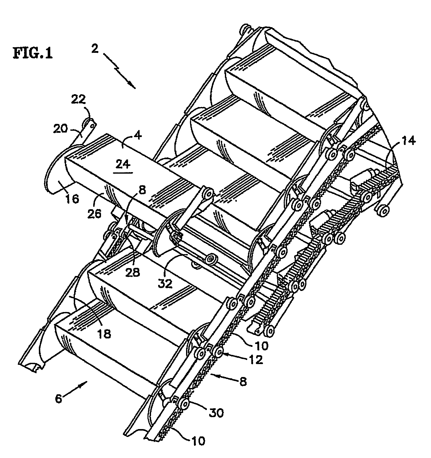 Moving flange fastening for passenger conveyors