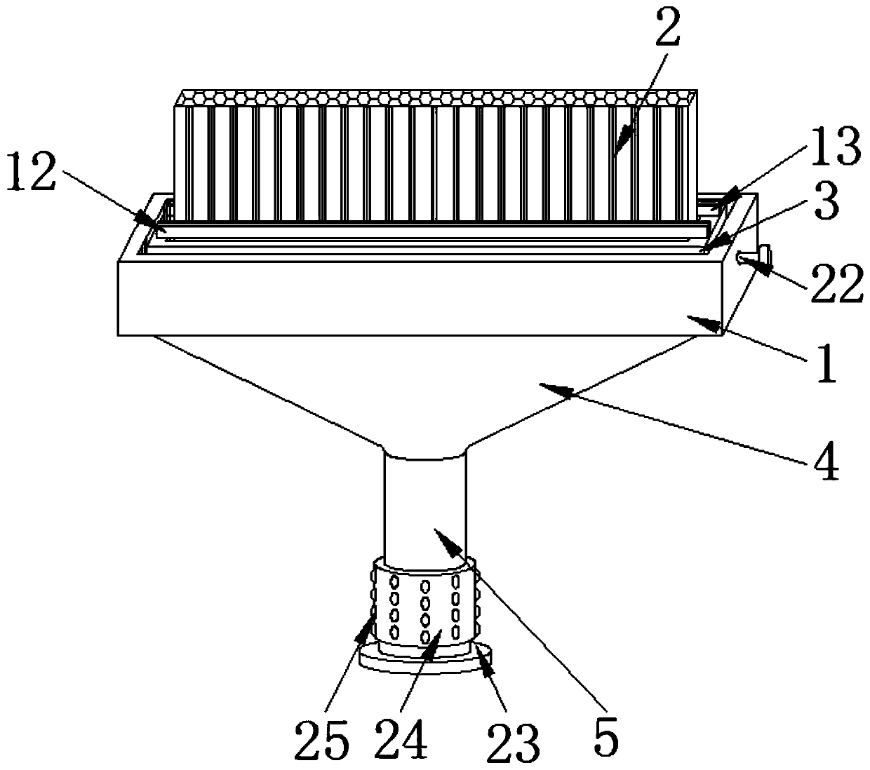 Brushing bundle fixatorof strip brush