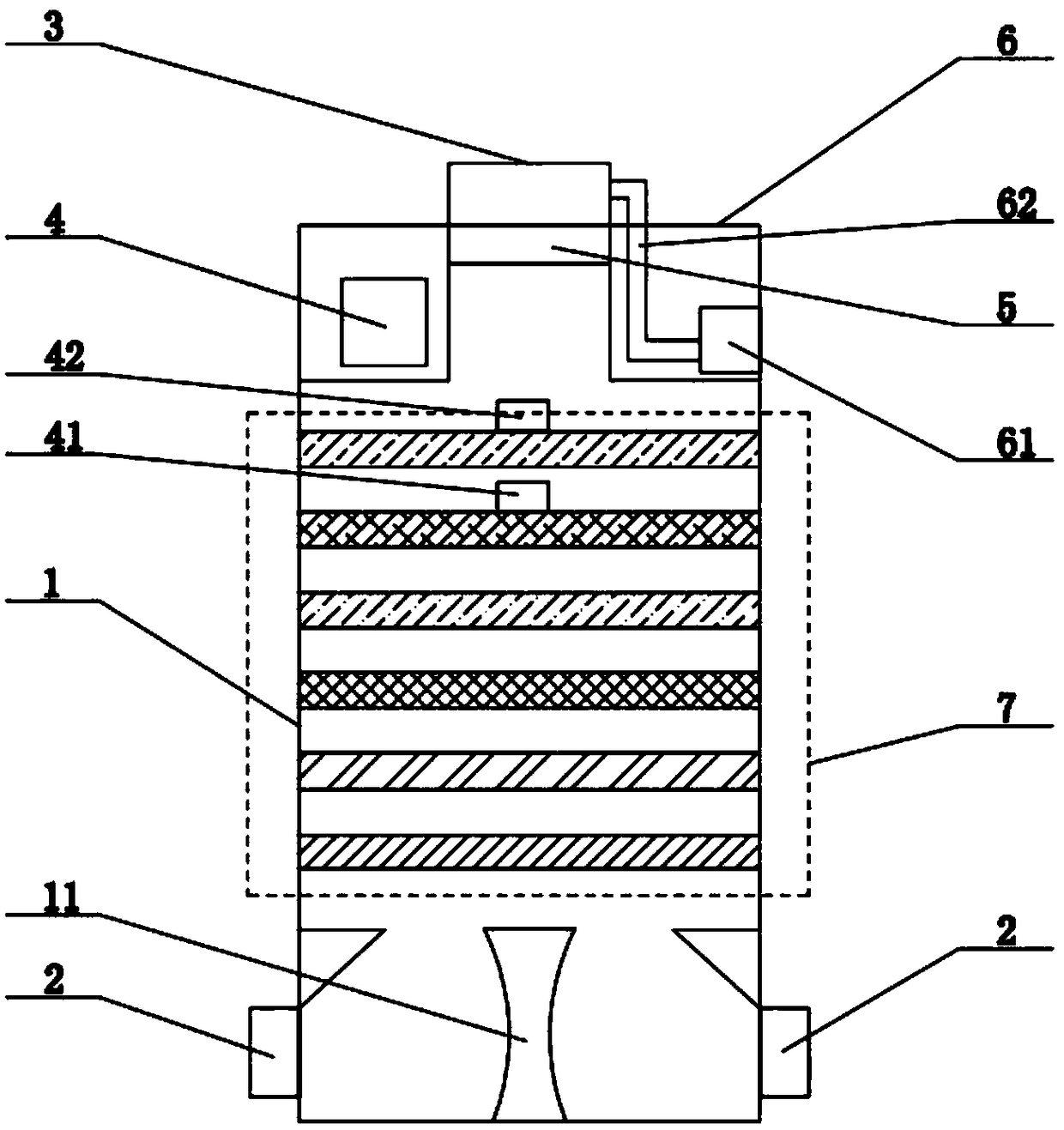 Air purifier capable of achieving ozone sterilization and humidification