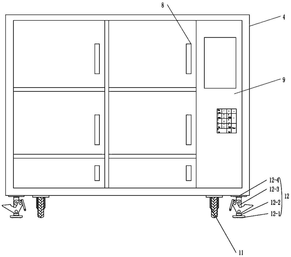 Intelligent cabinet system capable of sharing main control system