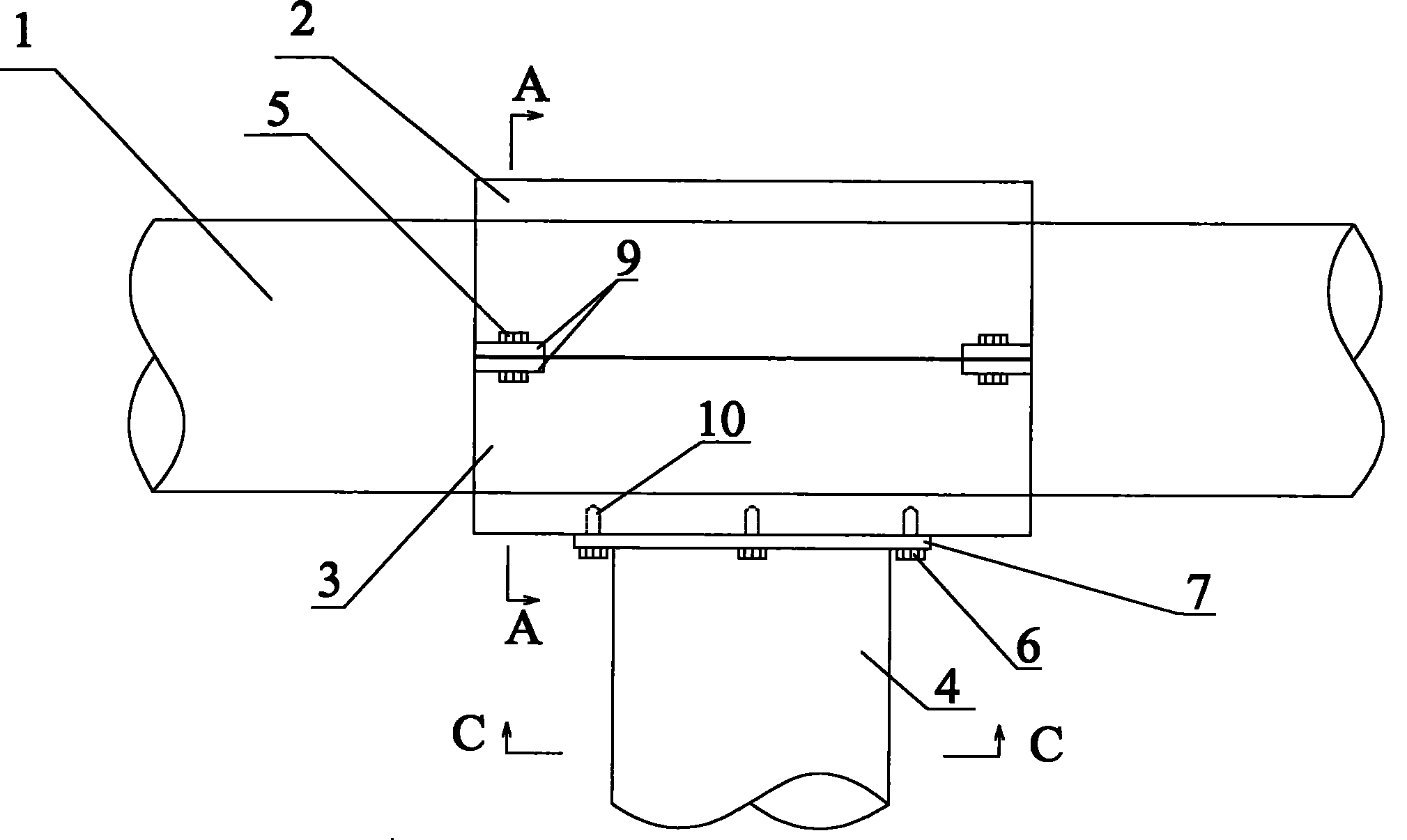 Method for fixing seabed pipeline and preventing buckle propagation