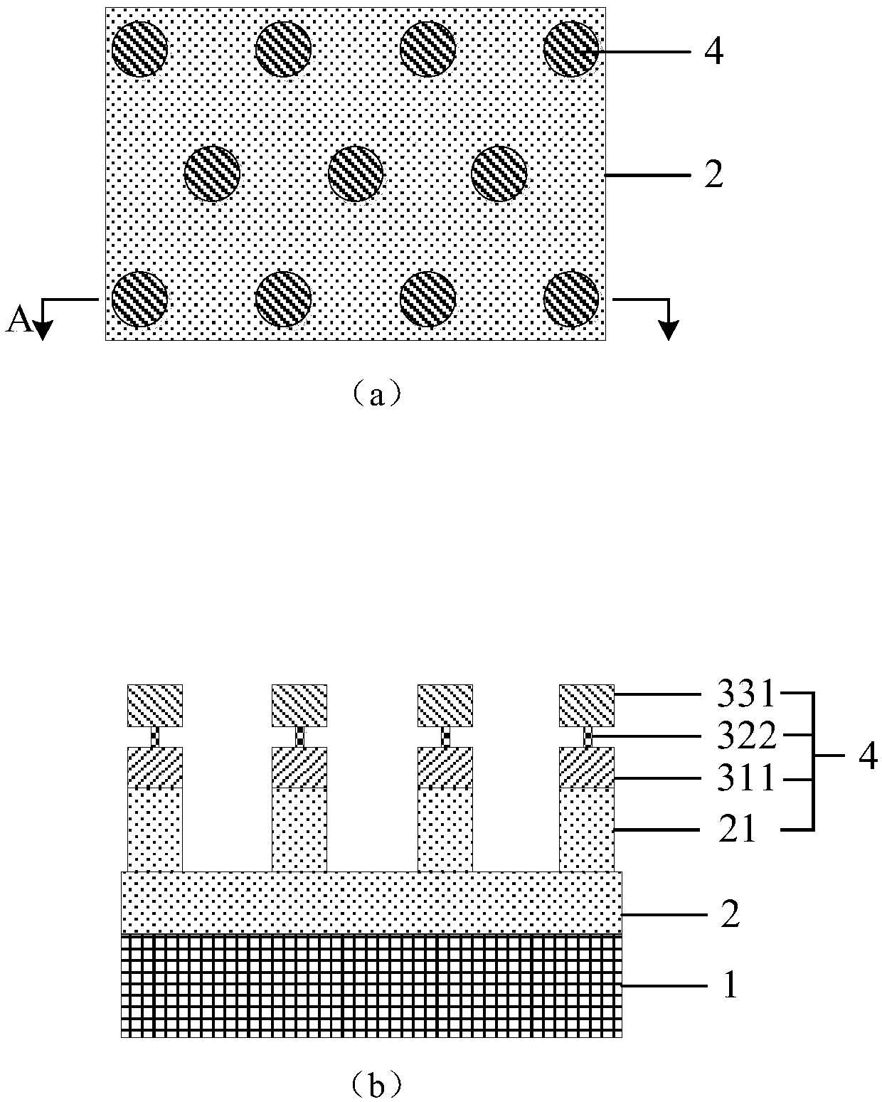 Quantum dot-coupled microstructure with prognosis preparation of quantum dot and preparation method thereof