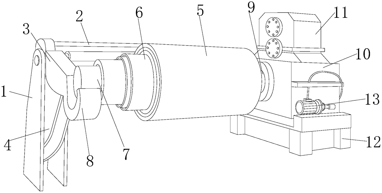 An aluminum plate coiling device for the production of auto parts