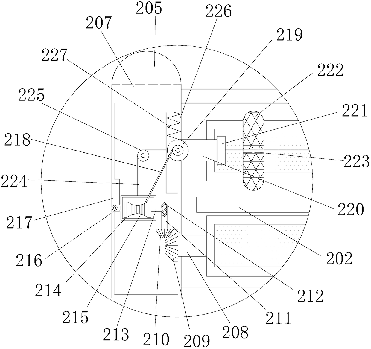 An aluminum plate coiling device for the production of auto parts