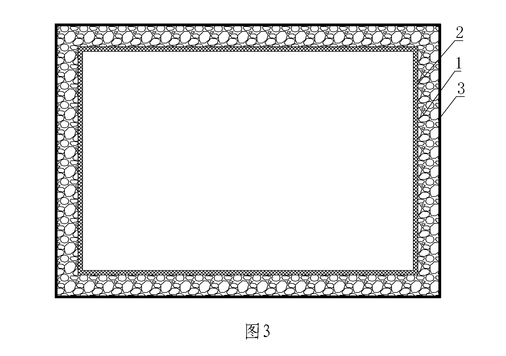 Matrix for filling cast-in-situ concrete