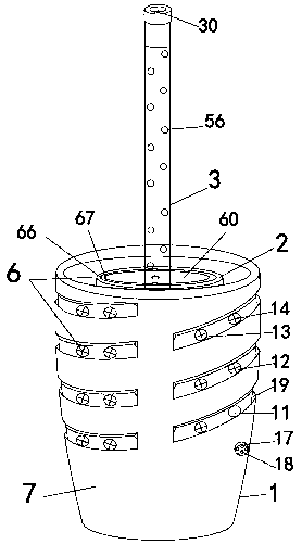 Mouse catching and flower arranging garlic pot with automatic moisture preservation function