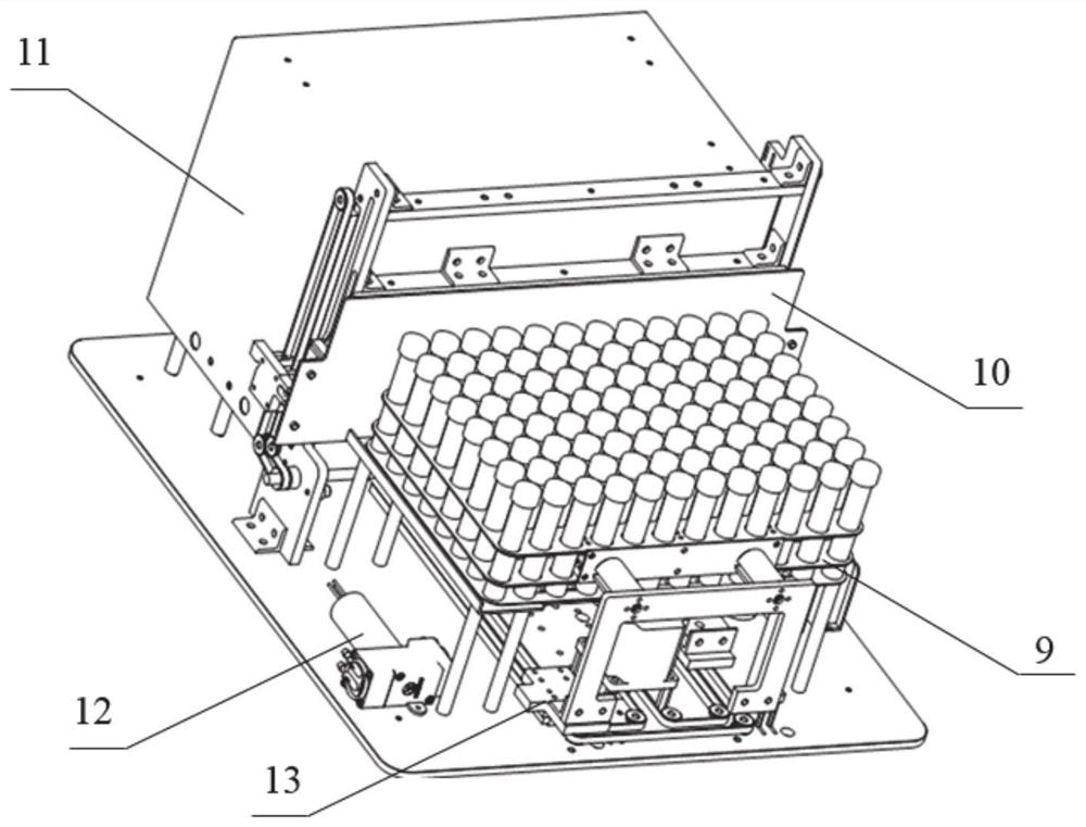 High-throughput virus detection device and application thereof in detection of novel coronavirus