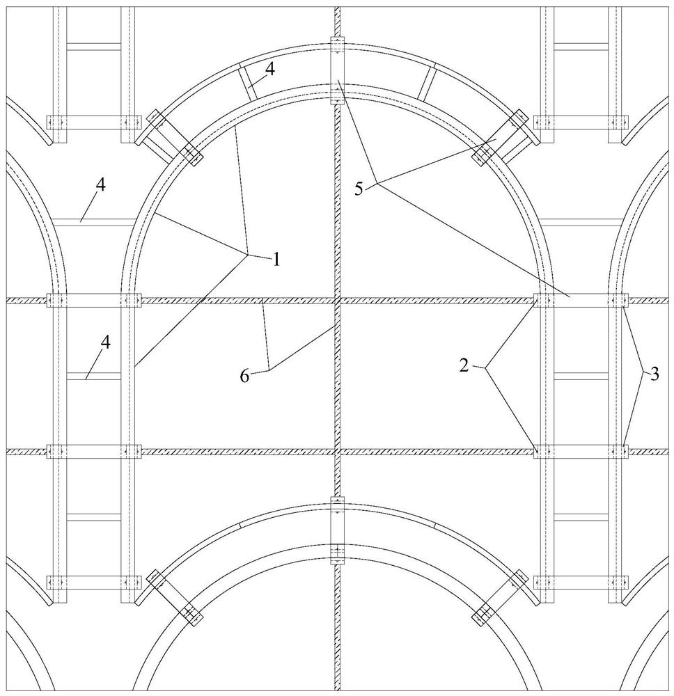 Railway slope prefabricated and assembled post-poured framework slope protection structure and construction method thereof