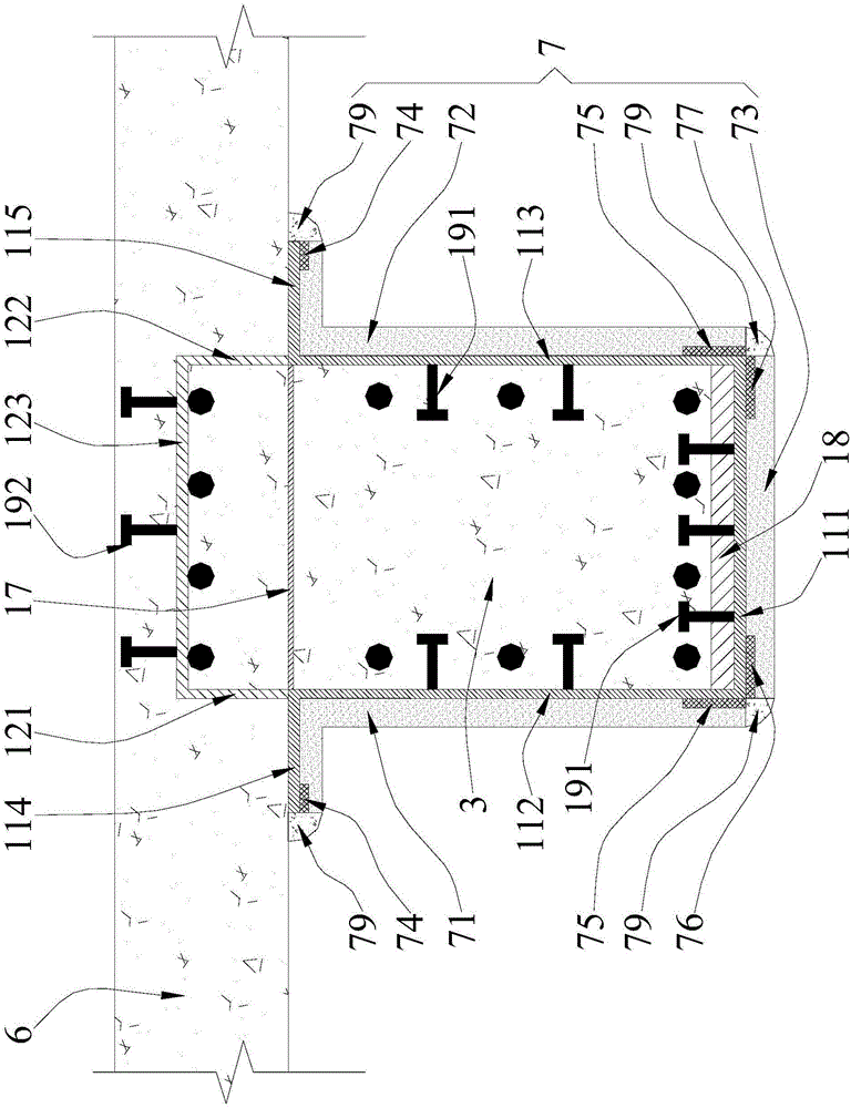 Assembly type concrete composite box beam and construction method thereof