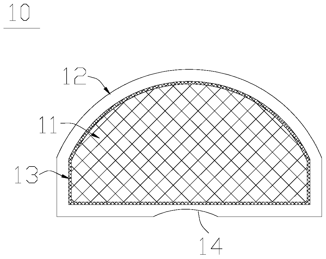 Fabric over foam and manufacturing method thereof