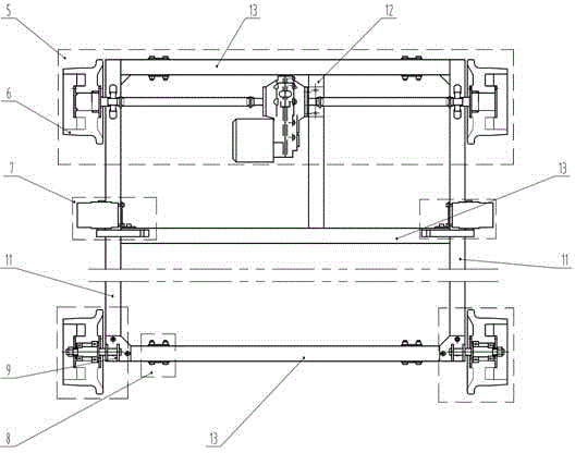 Box step for overhauling overhead line system of electrified railway