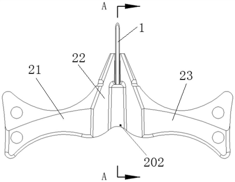 Disposable skin-breaking guiding needle