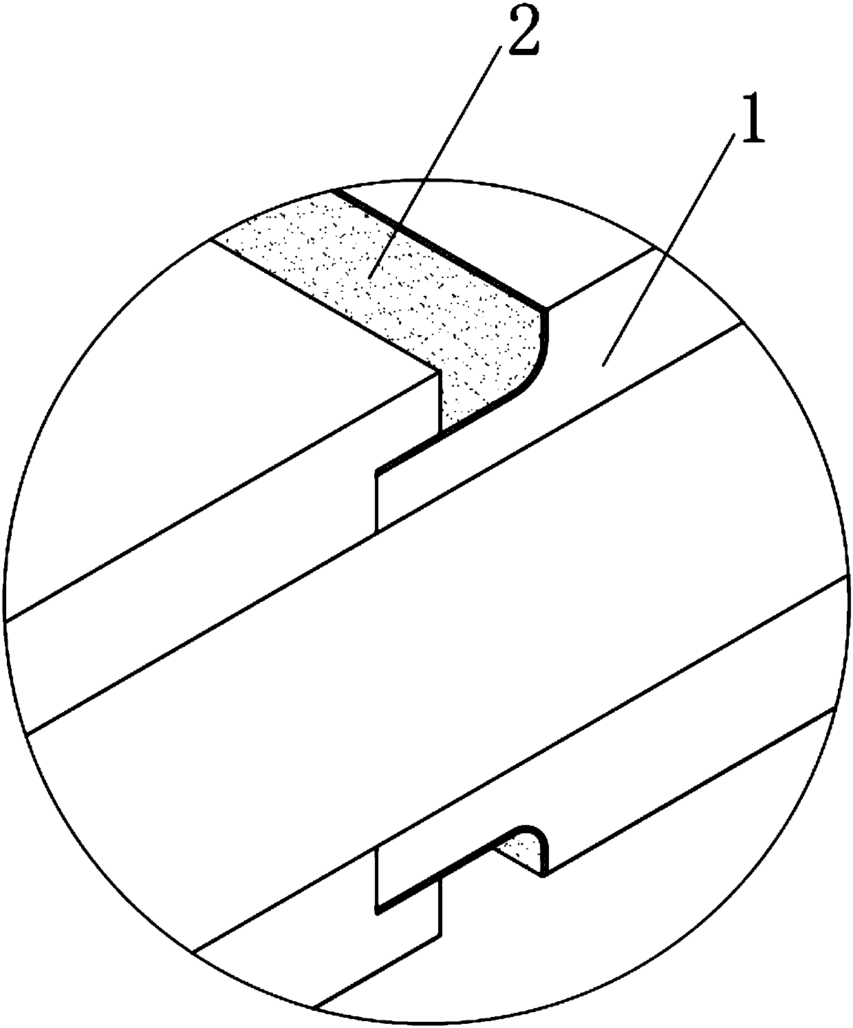 Installation equipment for door plank colored tape