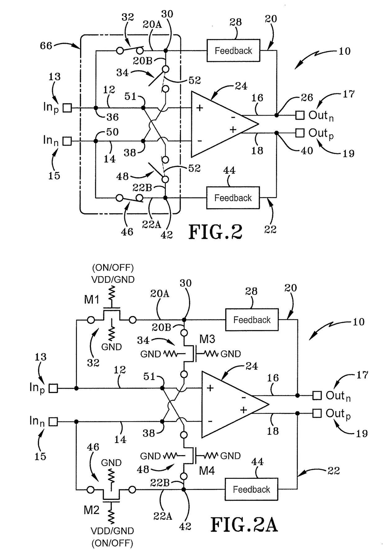 Off-state isolation enhancement for feedback amplifiers