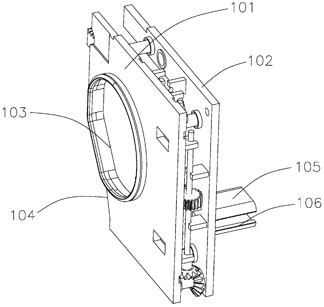 Visual adjustment device based on HMD device