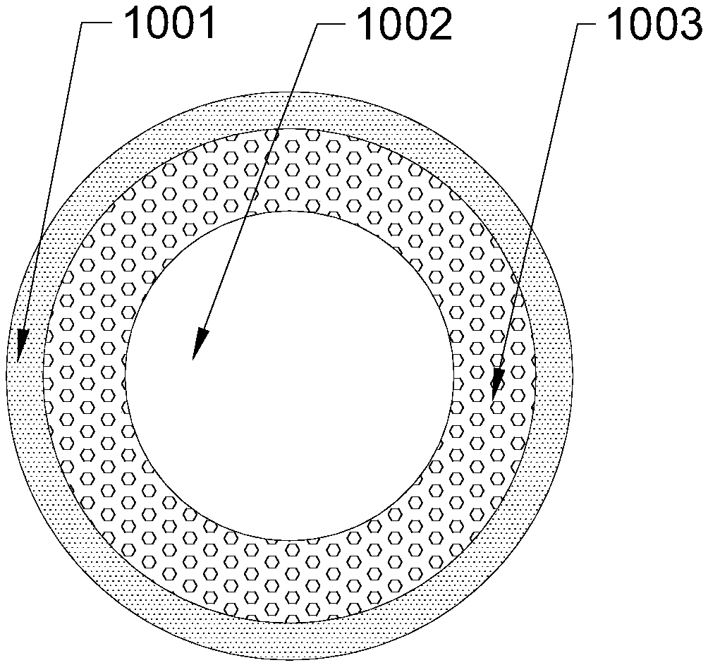 Hollow-out sock with thickening layer