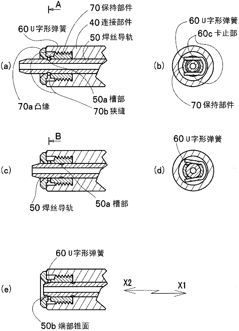 Welding wire feeding device