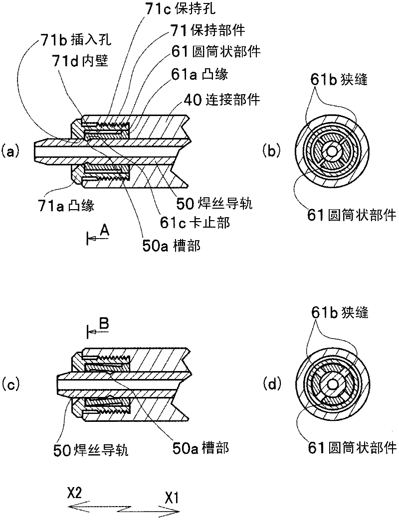 Welding wire feeding device