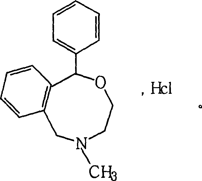 Dripping pills of nefopam hydrochloride and its preparation method