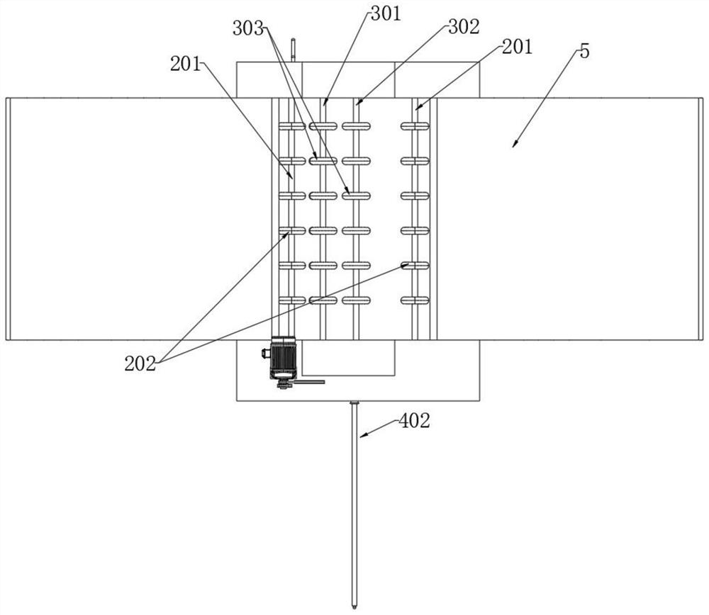 Synchronous cleaning device for inner and outer walls of barrel based on building construction