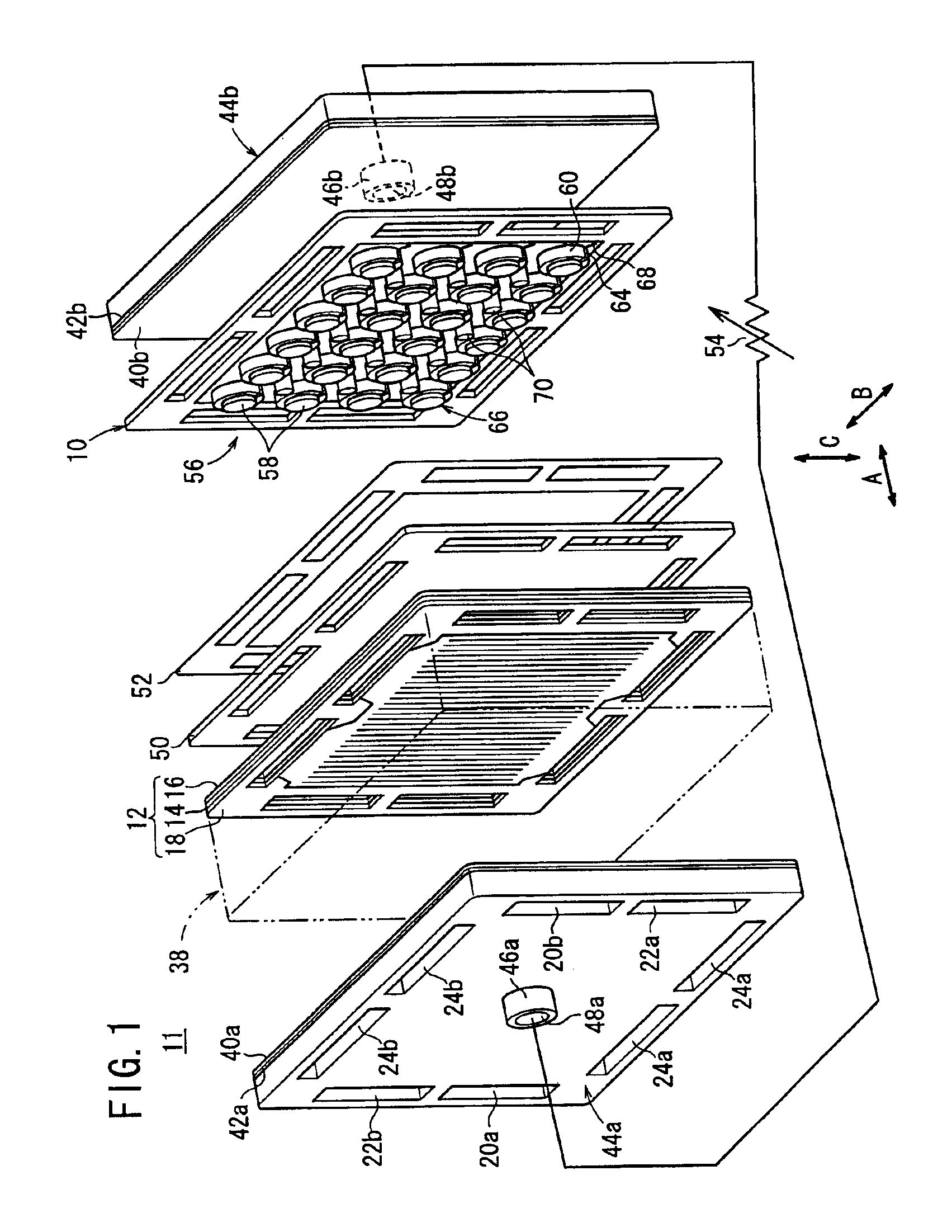 Apparatus for measuring current density of fuel cell