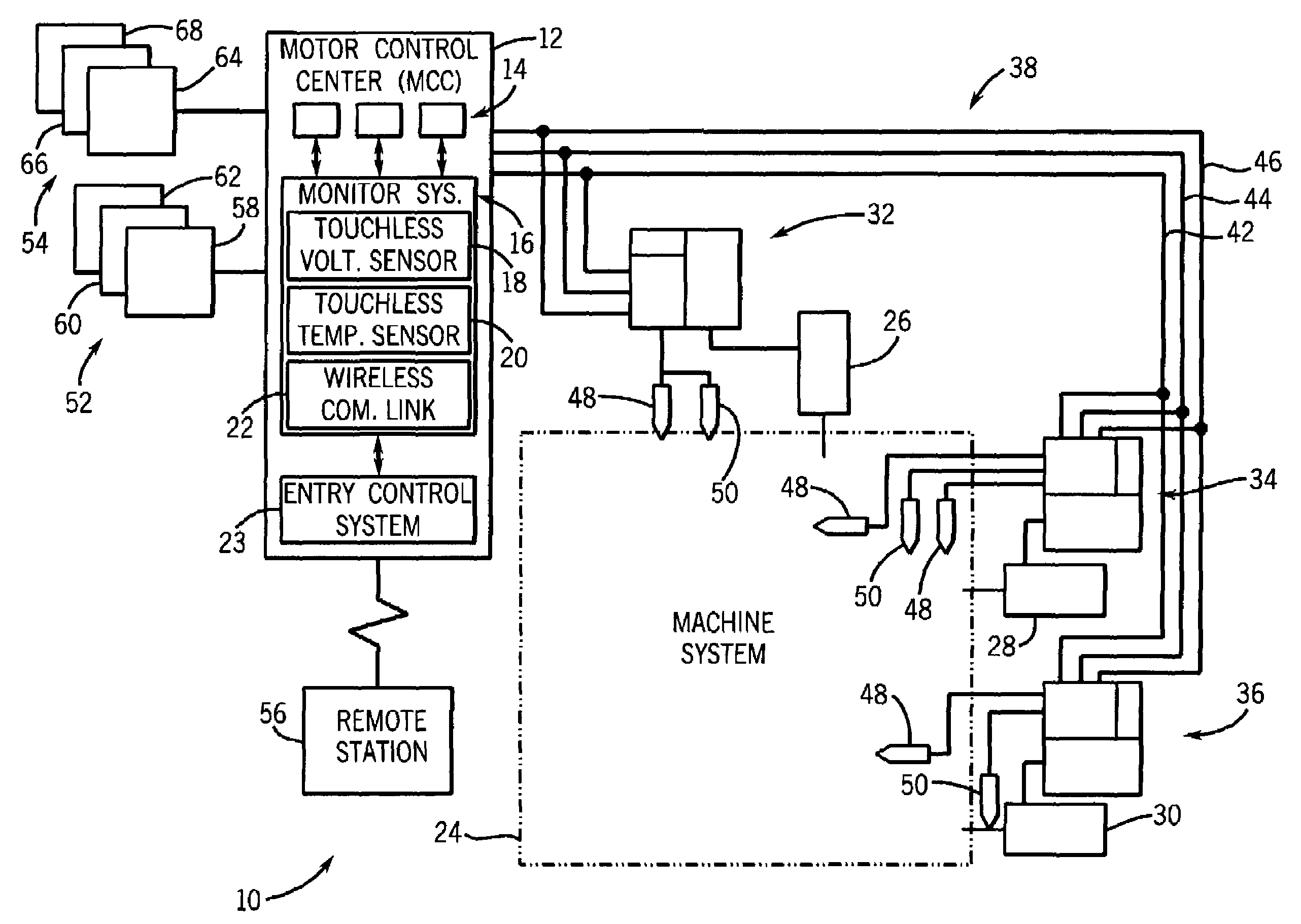 System and method for monitoring a motor control center